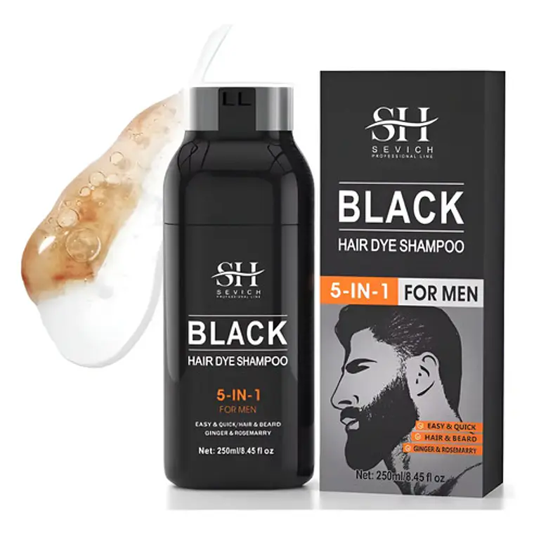 Shampoo Sevich 250ml 5 En Uno Cabello Y Barba Acción Rápida 1