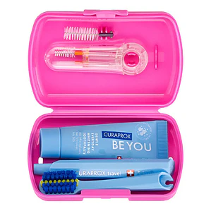 Set Dental Viaje Curaprox Ortodoncia Calidad Suiza Colores