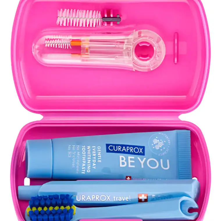 Set Dental Viaje Curaprox Ortodoncia Calidad Suiza Colores 1