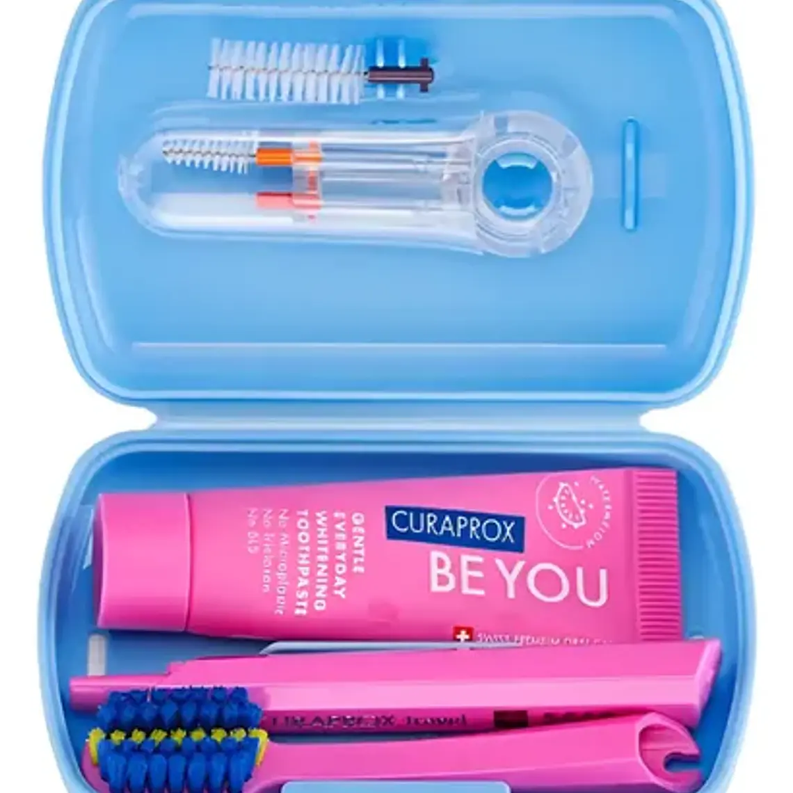 Set Dental Viaje Curaprox Ortodoncia Calidad Suiza Colores 7