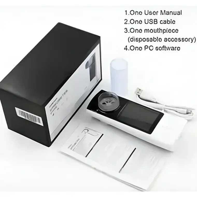 Espirómetro Contec Bluetooth Batería Recargable Sp80b 3