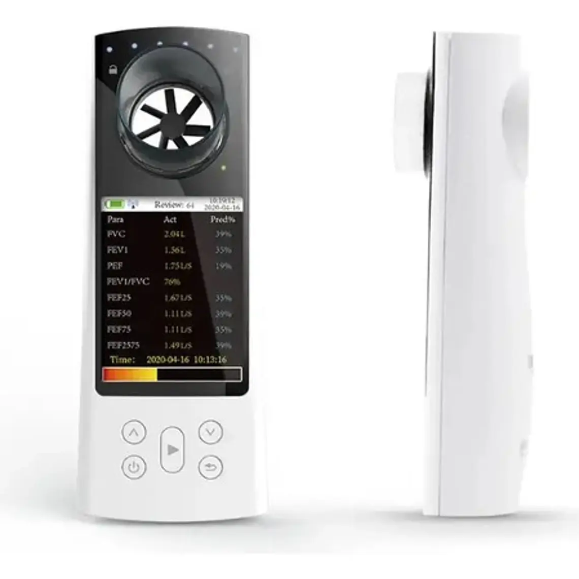 Espirómetro Contec Bluetooth Batería Recargable Sp80b 6