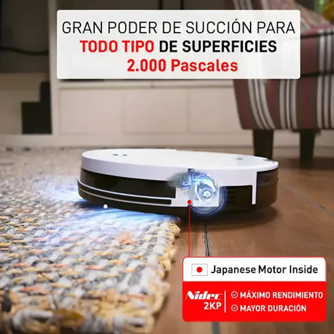 Robot Aspiradora Duo Dojosan 990 Color Blanco 2