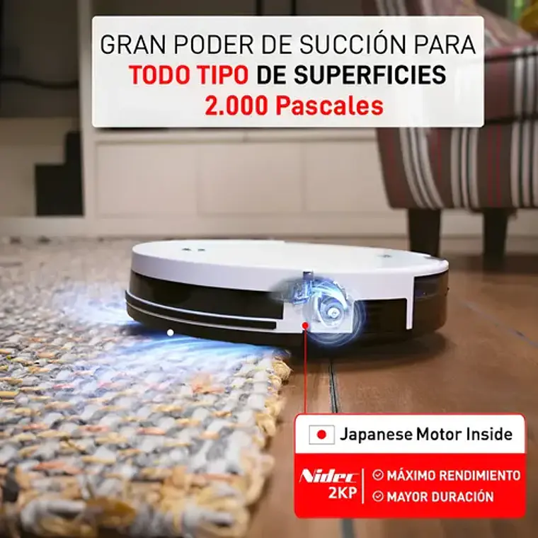 Robot Aspiradora Duo Dojosan 990 Color Blanco 2