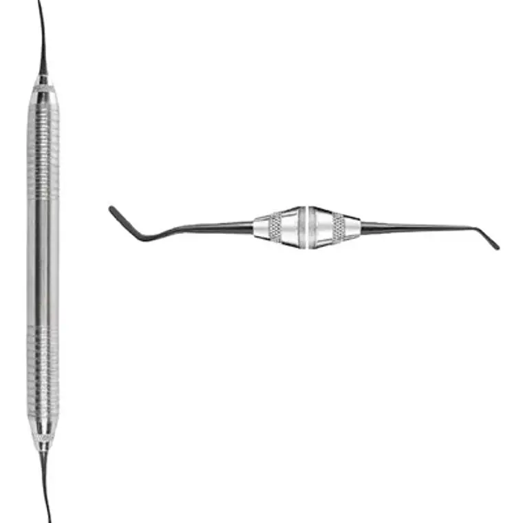 Espátula Dental Para Composite Metálica Doble Extremo Modelo 2