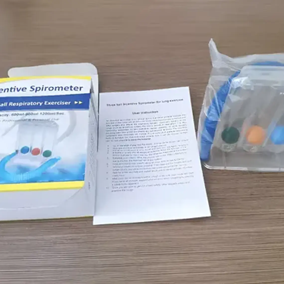 Ejercitador Pulmonar 600ml - 1200ml Respiratorio Espirometro 3