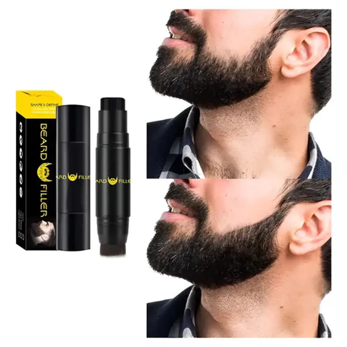 Tinte Lápiz Dual Temporal Para Barba Beard Shaping Premium 10