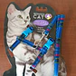 Set Correa + Arnés Gato Diseño Escocés Wondercat Mascotas - Miniatura 4