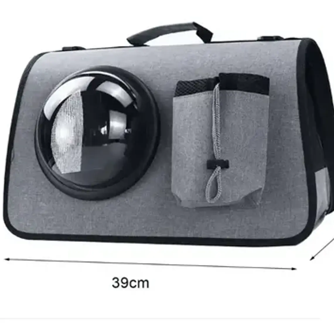 Bolso Transporte Perro Y Gato Cúpula Transparente Mascotas 3