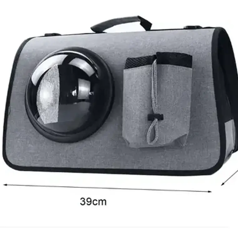 Bolso Transporte Perro Y Gato Cúpula Transparente Mascotas 3