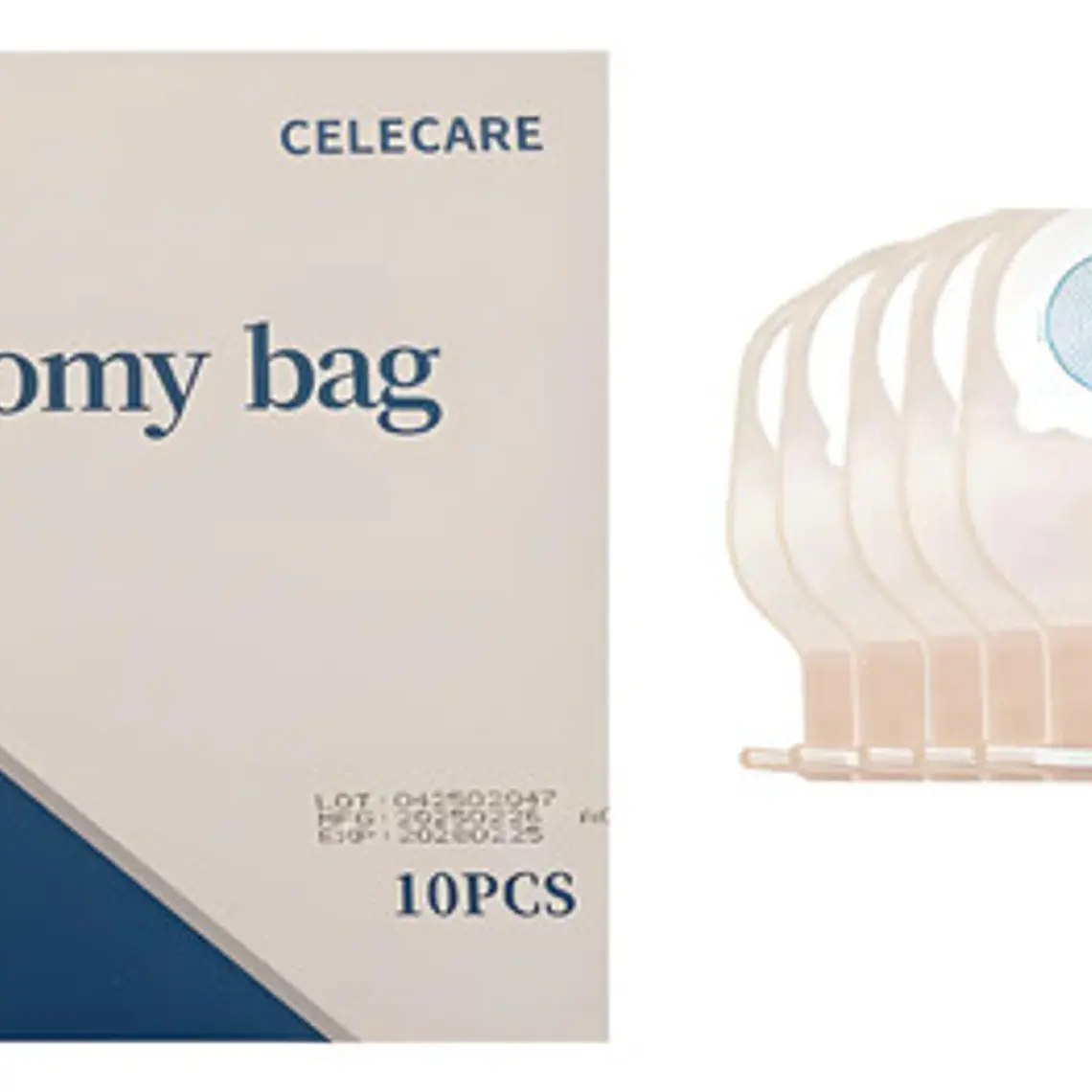 10x Bolsa Colostomía Drenable Con Filtro Anti Olor Y Gases 1