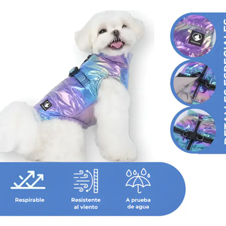 Parka Perro Extragrande Galaxy Impermeable Mascotas 2
