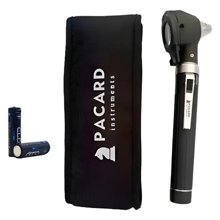 Otoscopio Led Optica +10 Conos + Pilas Recargables Por Usb Color Negro 1