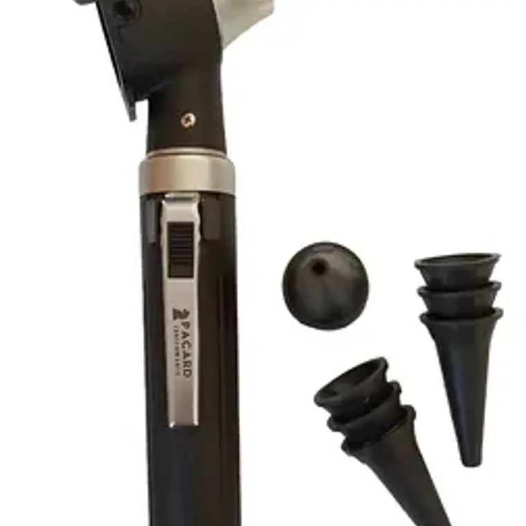 Otoscopio Led Optica +10 Conos + Pilas Recargables Por Usb Color Negro 6