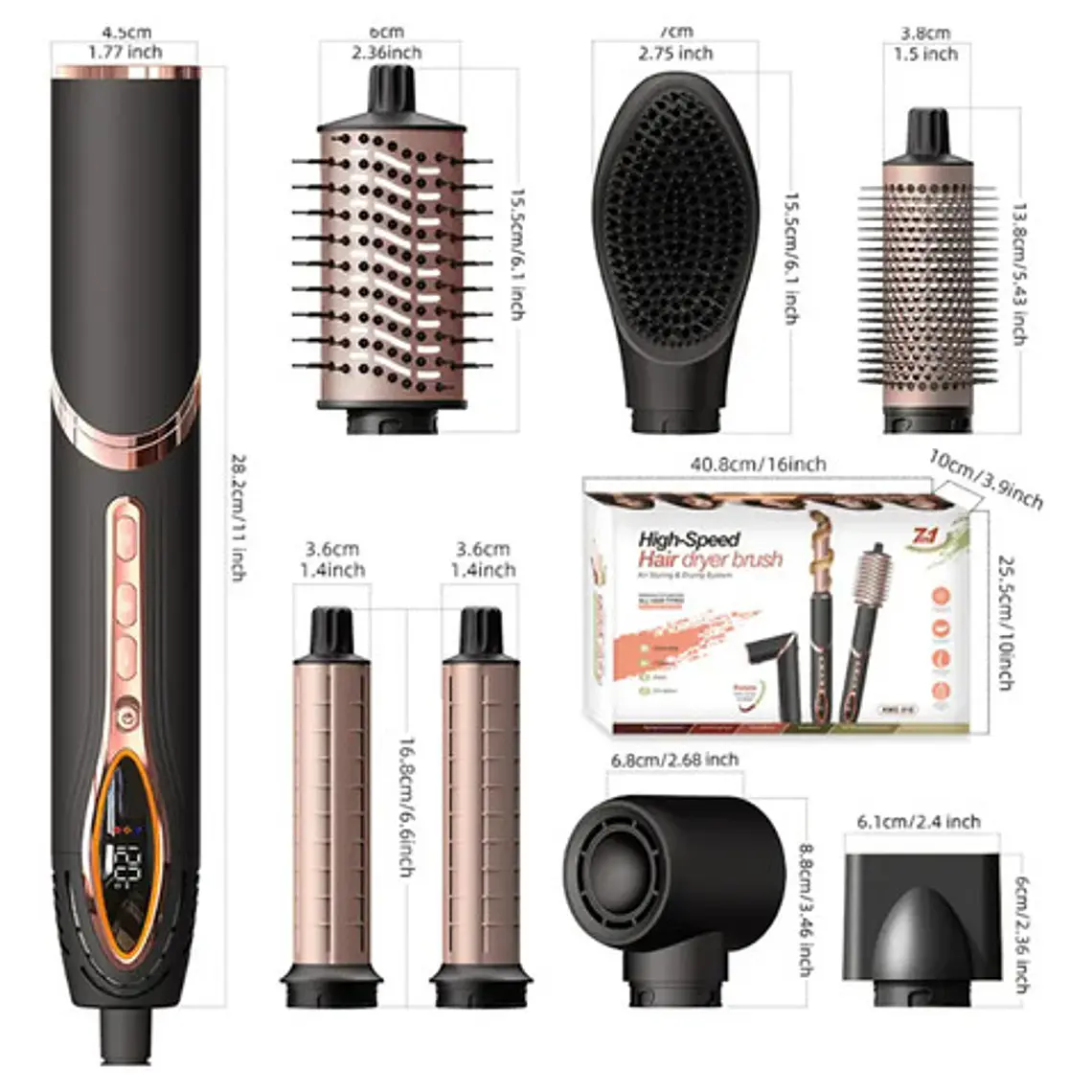 Secador Iónico Estilizador Multistyler Hair Dryer Único 11