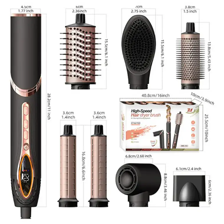 Secador Iónico Estilizador Multistyler Hair Dryer Único 11