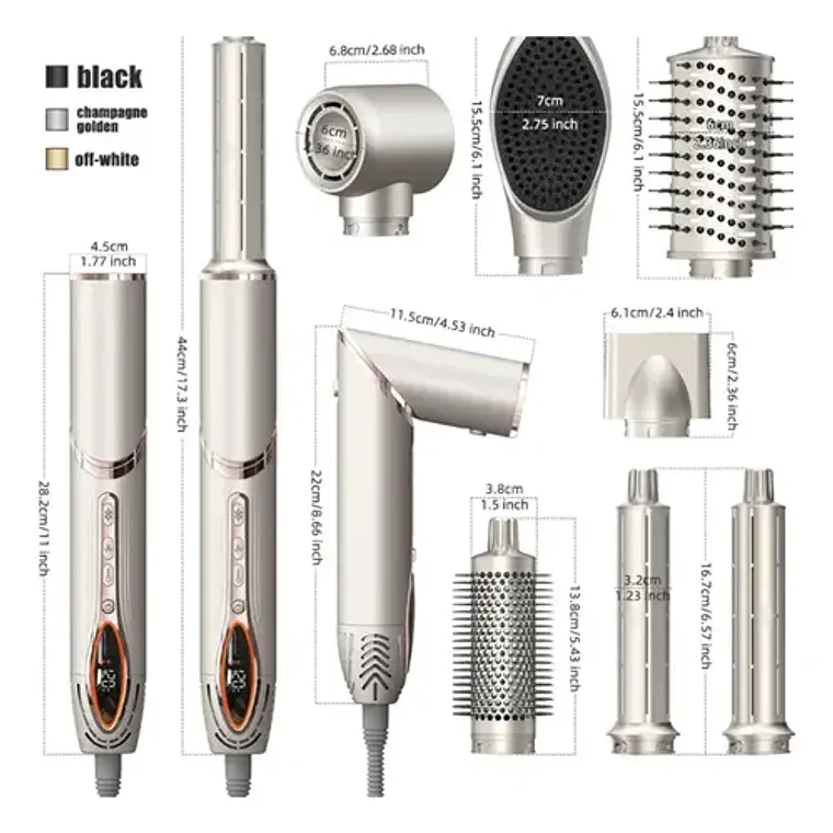 Secador Iónico Estilizador Multistyler Hair Dryer Único 13