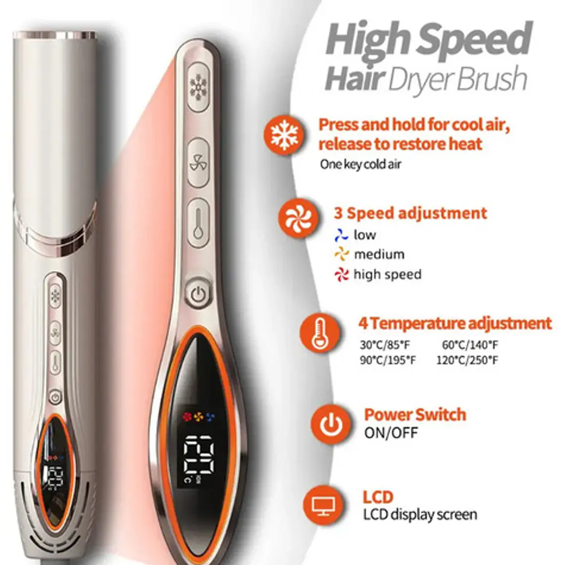 Secador Iónico Estilizador Multistyler Hair Dryer Único 14