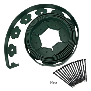 Limitador De Jardín Separador De Césped Verde O Negro 10m