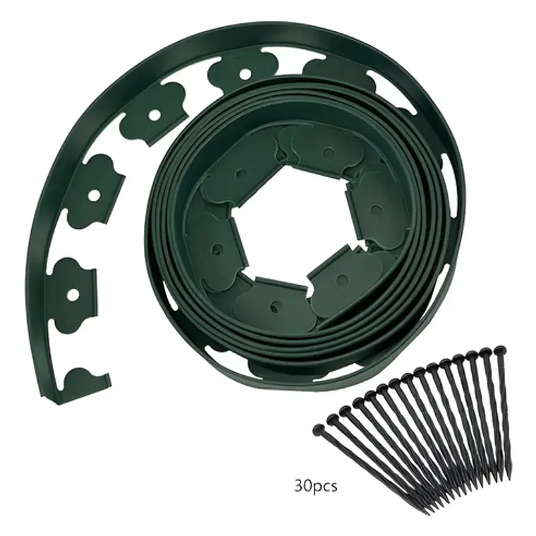 Limitador De Jardín Separador De Césped Verde O Negro 10m 1