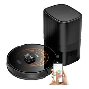 Robot Aspiradora Y Trapeado Autovaciado Dual 6500pa Uv Alexa