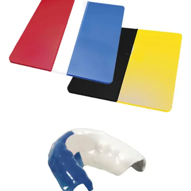 Pack 5 Laminas Dentales Protector Bucal Colores 4mm Termopl. 14