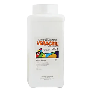 Acrílico Termocurable Veracril Rosado Jdo 1 Kg. Termocurado