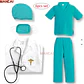 Disfraz Doctor Niños Médico Doctora Disfraces Con Accesorios - Miniatura 4