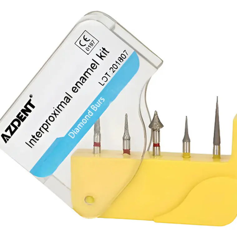 Fresas Kit Interproximal Para Pulido Dental Set 5u Santiago Amarillo 1