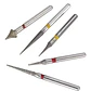 Fresas Kit Interproximal Para Pulido Dental Set 5u Santiago Amarillo - Miniatura 3