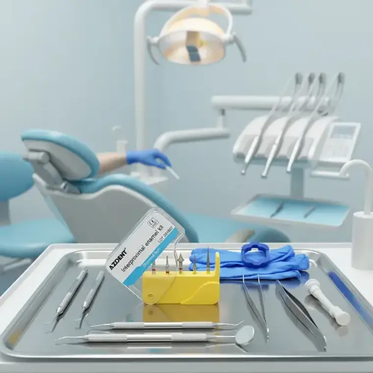Fresas Kit Interproximal Para Pulido Dental Set 5u Santiago Amarillo 9
