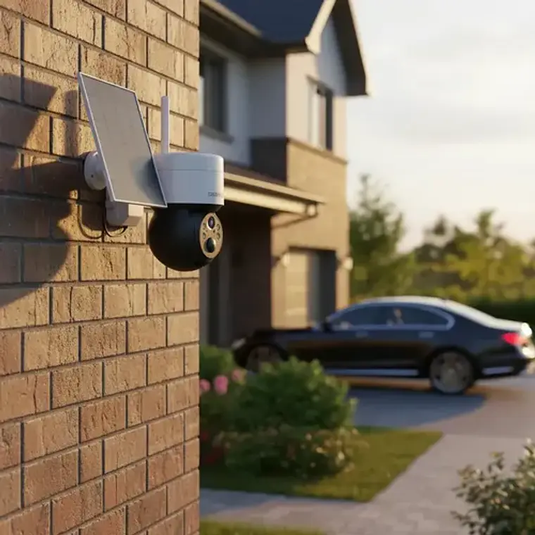 Camara Ip Seguridad Exterior C/panel Solar Daewoo Di-sc43s Color Blanco 3
