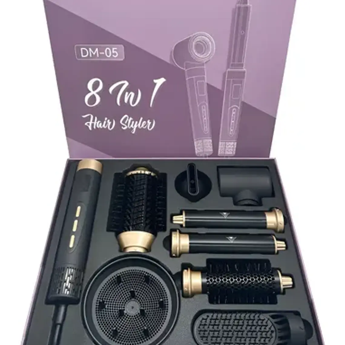 Secador Iónico Styler 8 Funciones En 1 Easy Hair Pacard 1