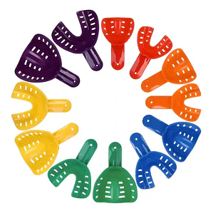 Set 12 Cubetas Impresion Dental Azdent Colores Adulto/niños