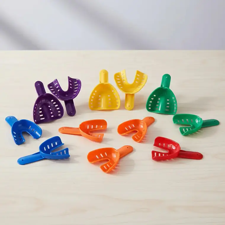 Set 12 Cubetas Impresion Dental Azdent Colores Adulto/niños 2