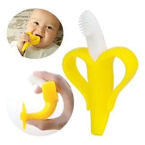 Mordedor Cepillo Para Bebés Silicona Plátano Banana