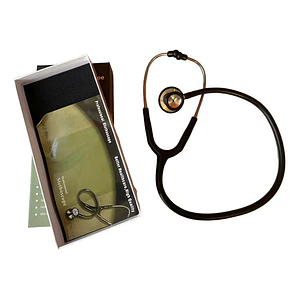 Estetoscopio Dual Fonendoscopio Doble Campana En Caja Negro