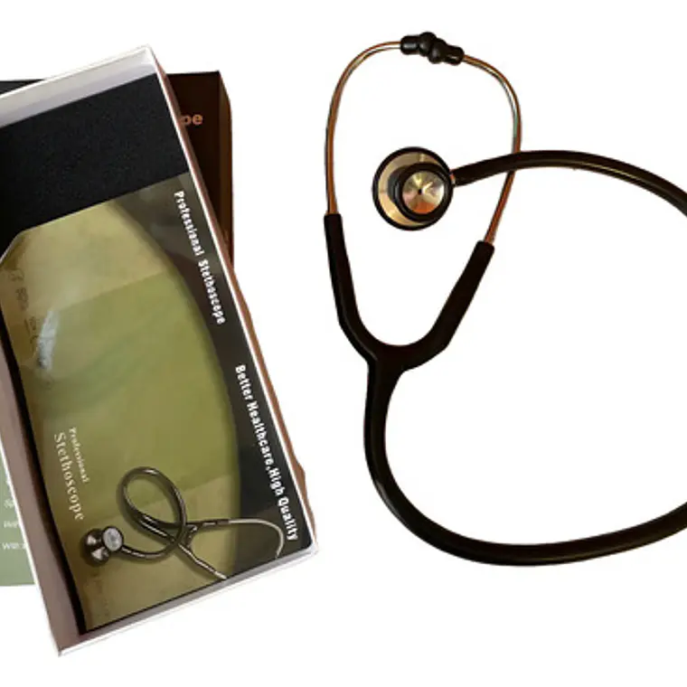 Estetoscopio Dual Fonendoscopio Doble Campana En Caja Negro 1