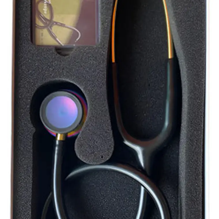 Estetoscopio Dual Premium Negro Tornasol Edición Especial Negro 3