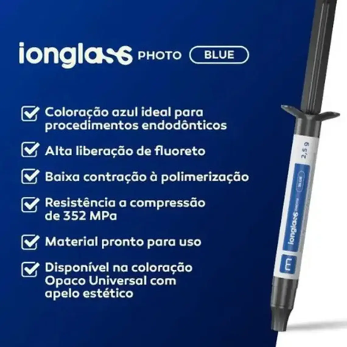 Ionglass Photo Blue Vidrio Ionomero Fotopolimerizab Maquira 3