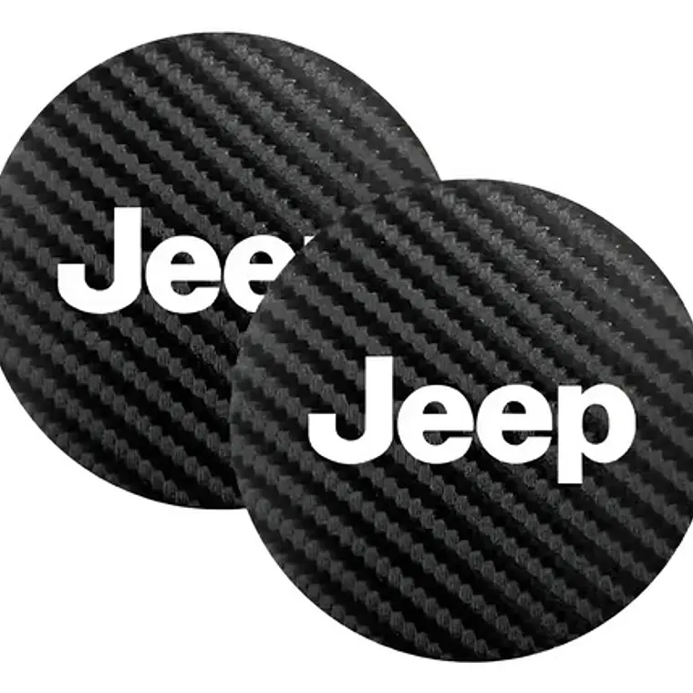 Posa Vasos Goma 7cm Diámetro Logo Jeep X 2 Unidades Santiago 2