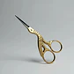Tijera Ave Fénix Dorada Barberia O Cejas Profesional 9cms Color Dorado Oscuro - Miniatura 2