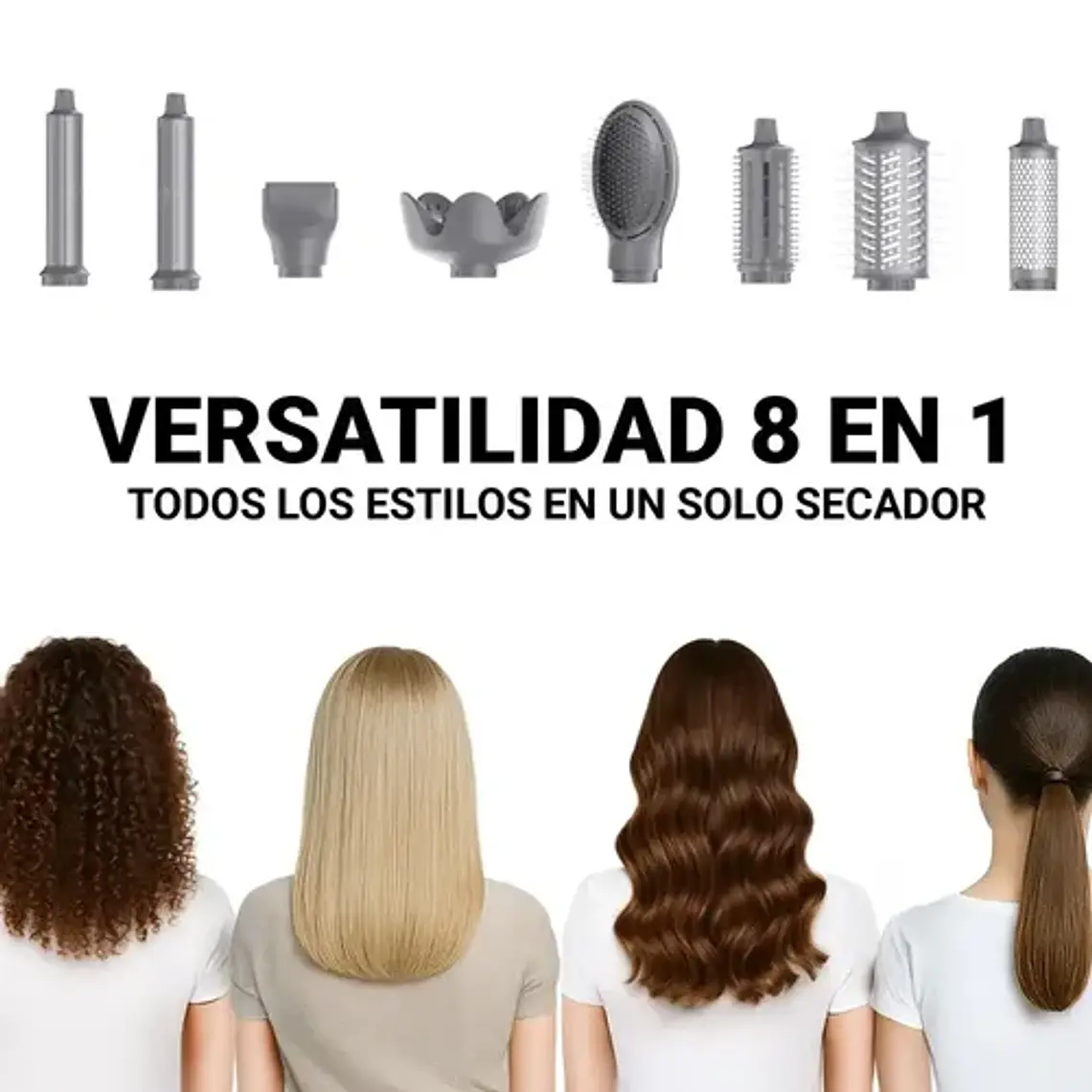 Secador De Pelo Osoji Multistyler M10 Pantalla Digital Lux 7