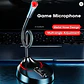 Micrófono De Pie Gamer Portátil Con Swich Flexible Y Macizo - Miniatura 5