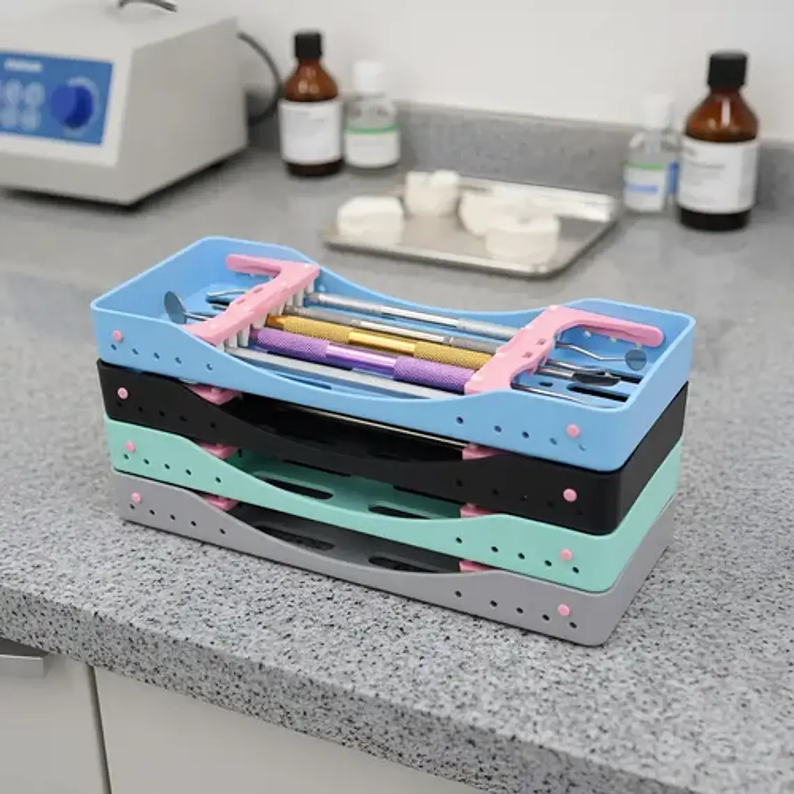 Bandeja Plastica Desinfeccion Instrumental Dental Esteriliza 4