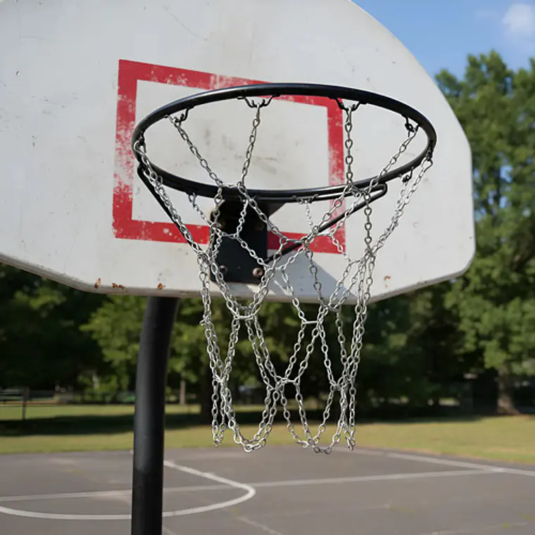 Red De Basketball Acero Inoxidable 650 Grs X 52 Cm Largo 2