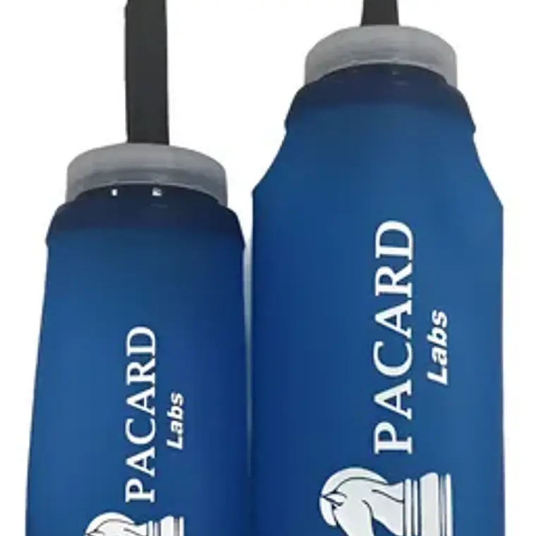 Botella De Agua Plegable Running 350cc Pacard Color Azul 3