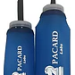 Botella De Agua Plegable Running 350cc Pacard Color Azul - Miniatura 3