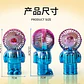 Ventilador Portátil Recargable Usb Pacard Astronauta Dorado De 14 Cm - Miniatura 3