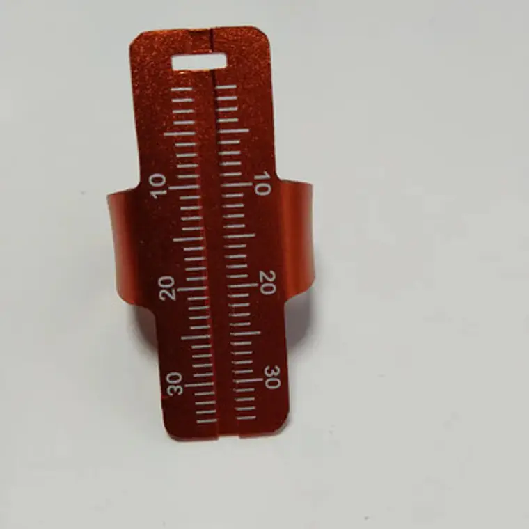 Regla Milimetrada Para Endodoncia Autoclavable Santiago Color Naranja 5